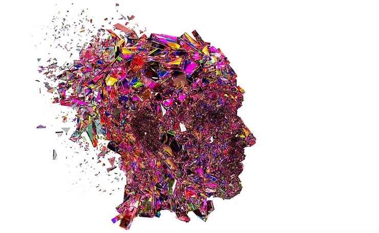 Illustration of AI algorithms enhancing creativity in art, music, and design within the creative industries