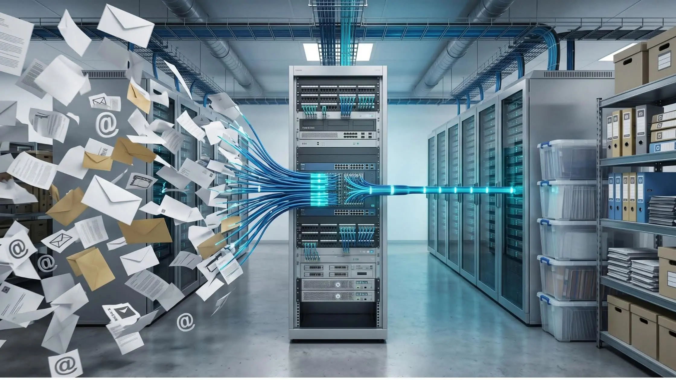 Email and ticket processing automation routing structured data into enterprise systems